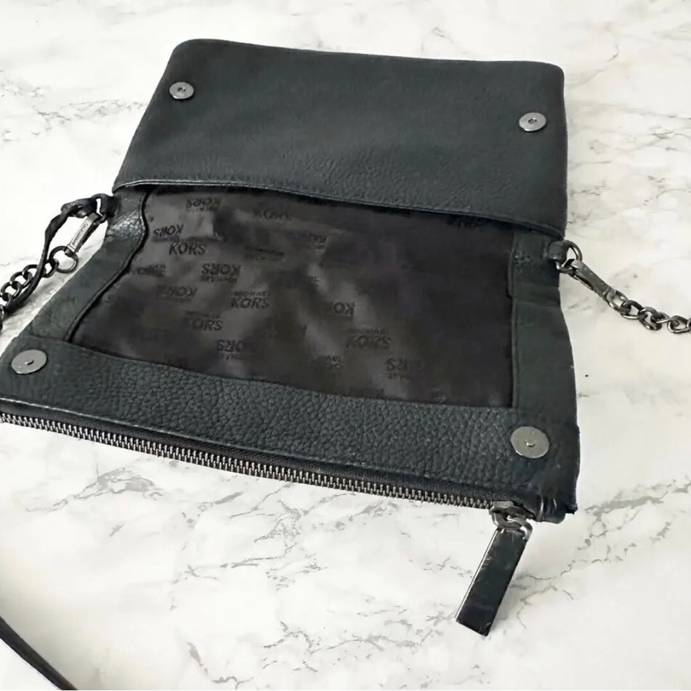 Michael Kors Black And Metallic Patchwork Crossbo… - image 7